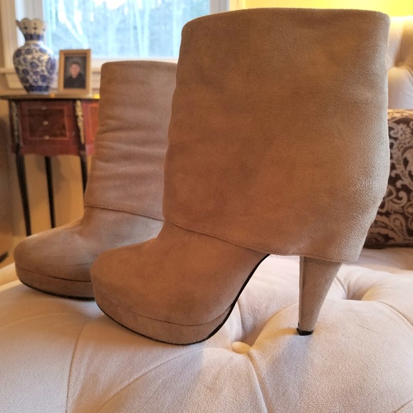 Charlotte Russe Shoes - Faux suede platform booties